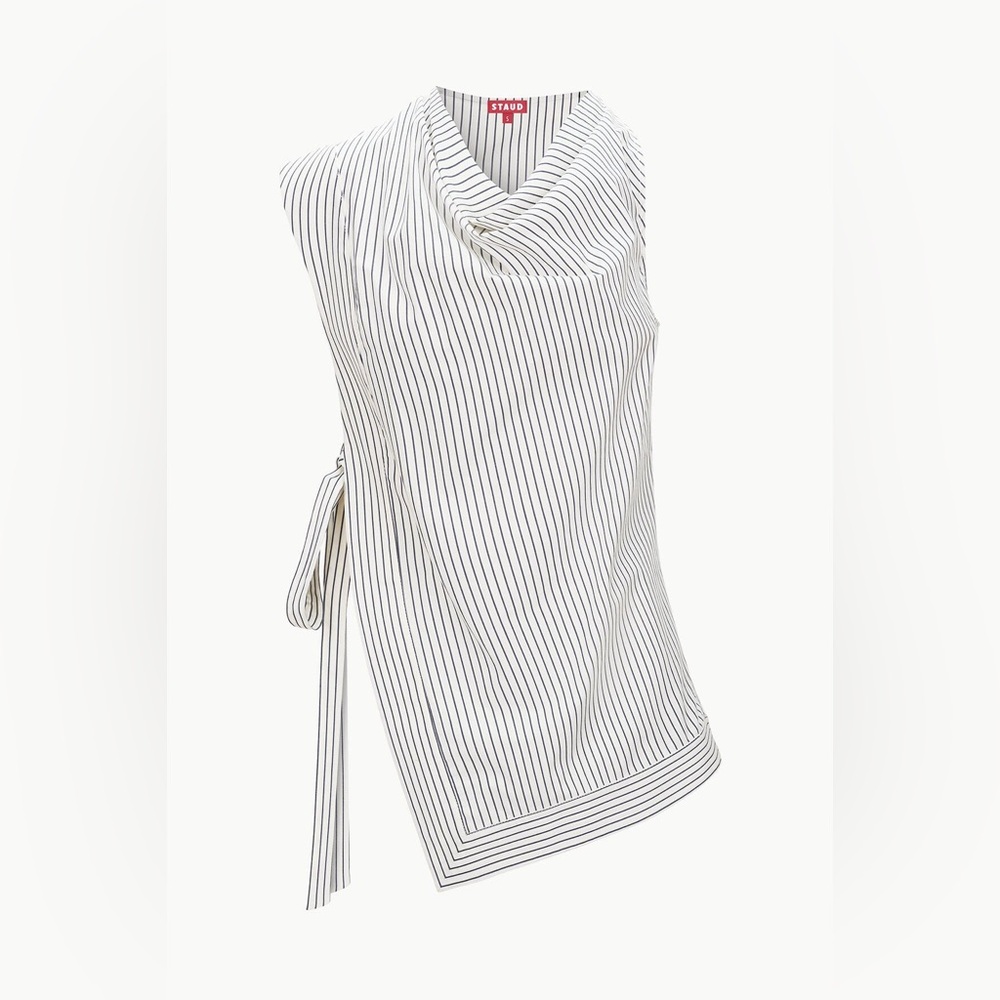 Staud Sawyer Striped Sleeveless Top